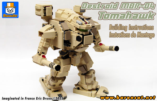 MBR-04 Tomahawk Mech Battloid Destroid Lego moc instructions